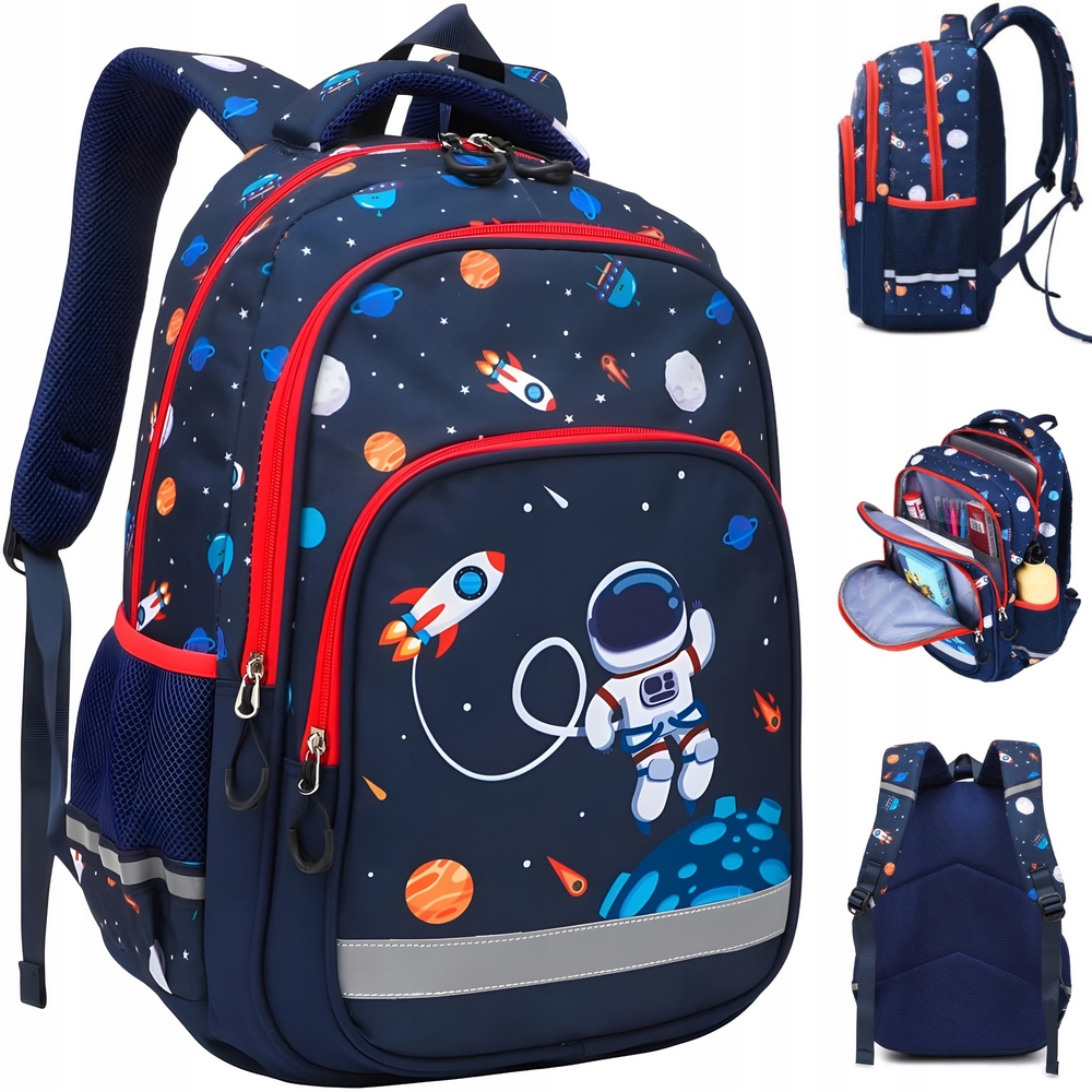 Veľký a odolný školský batoh s motivom Astronauta